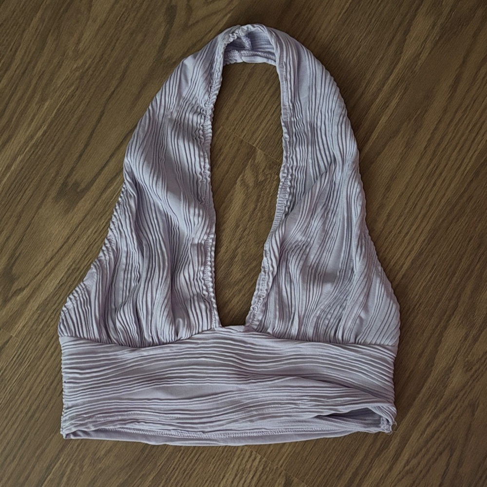 SHEIN Lavender Halter Tank Top